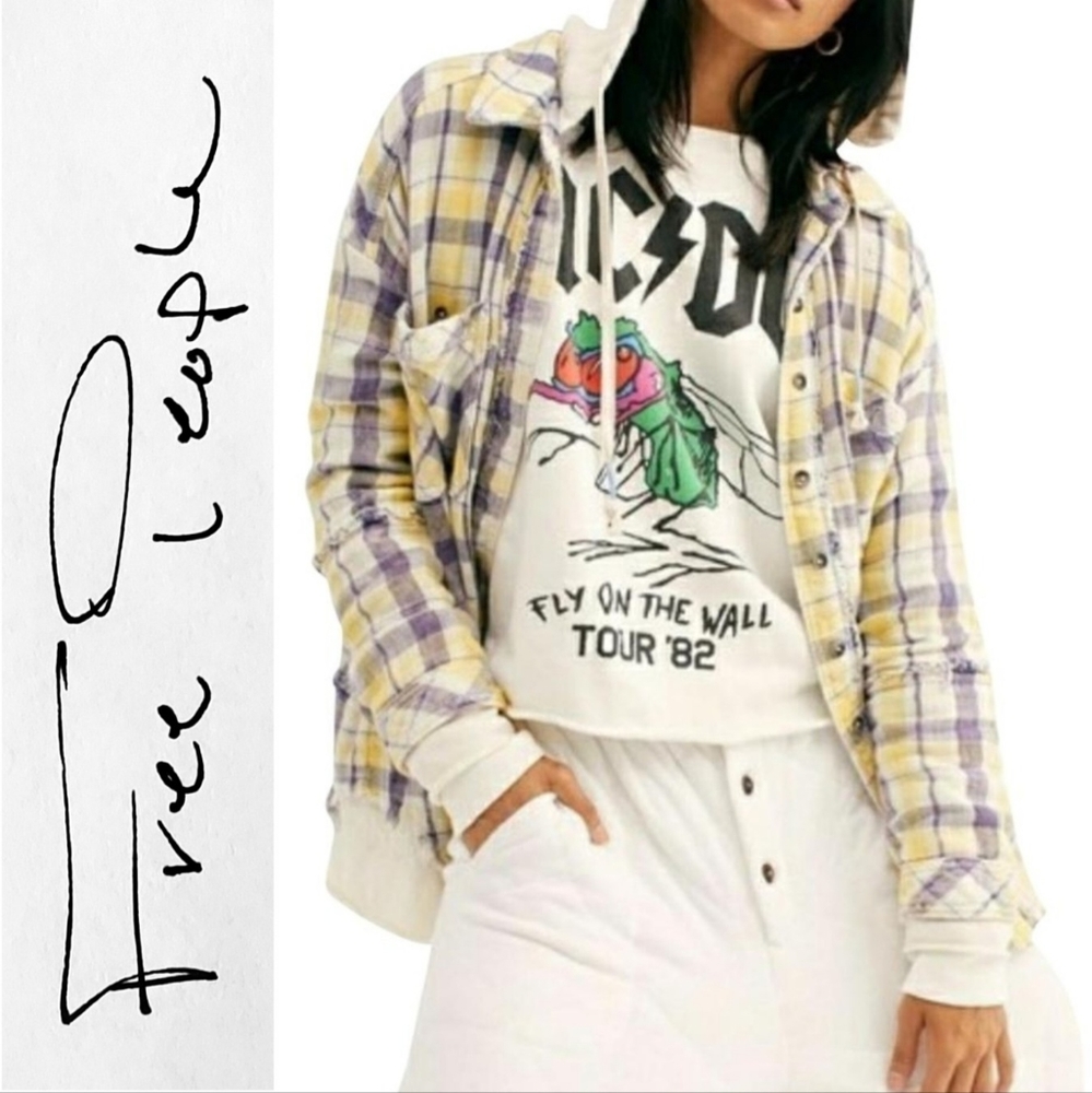 Free People Calico Basin in Yellow/Ivory Sz L